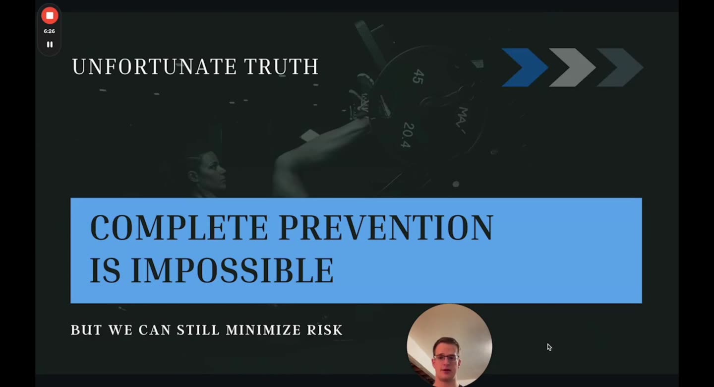 Folie Unfortunate Truth: Complete prevention is impossible, but we can still minimize risk