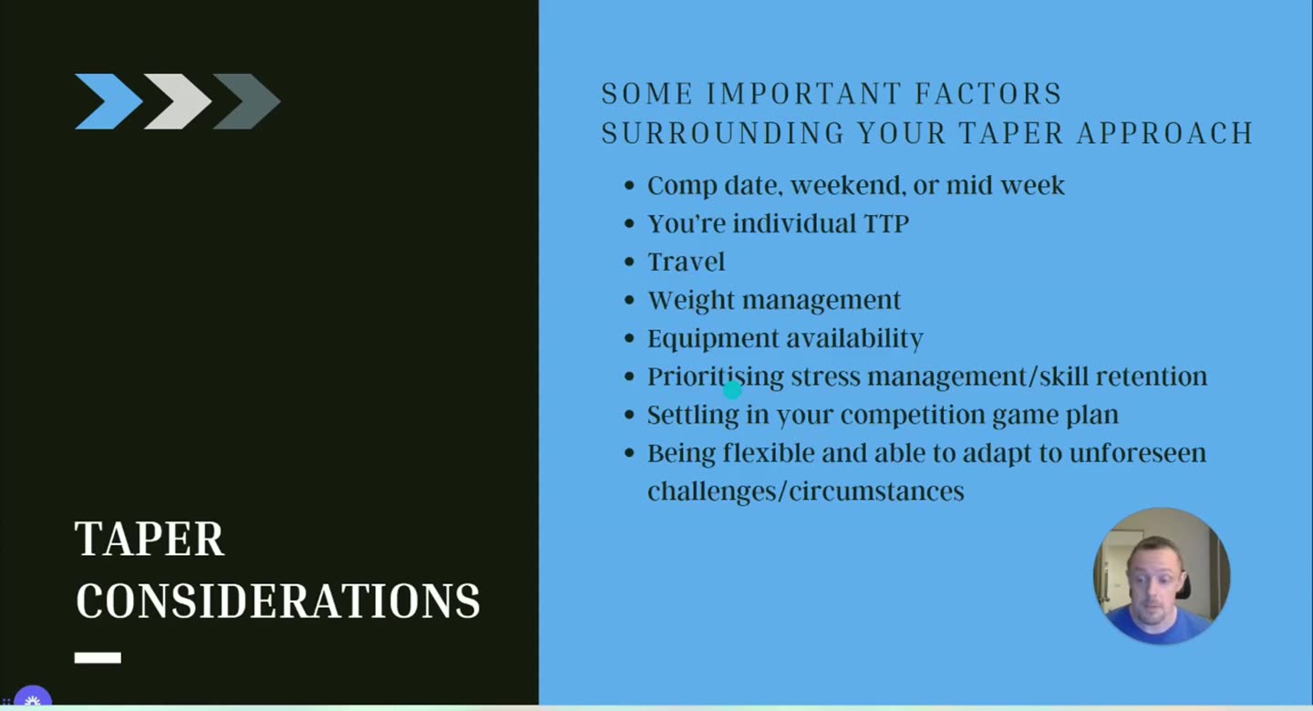 Folie Taper Considerations: Some important factors surrounding your taper approach