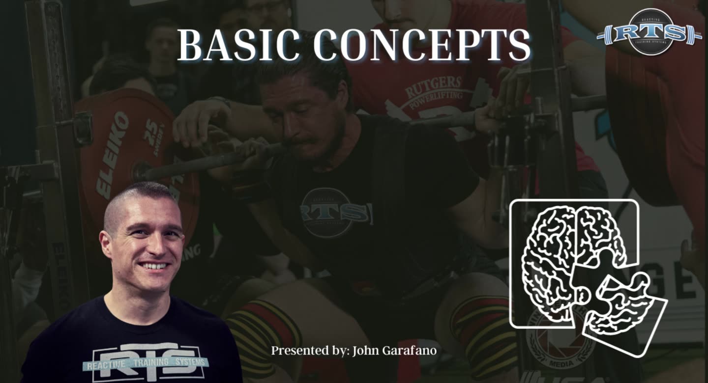 Titelfolie: Basic Concepts, Presented by John Garafano