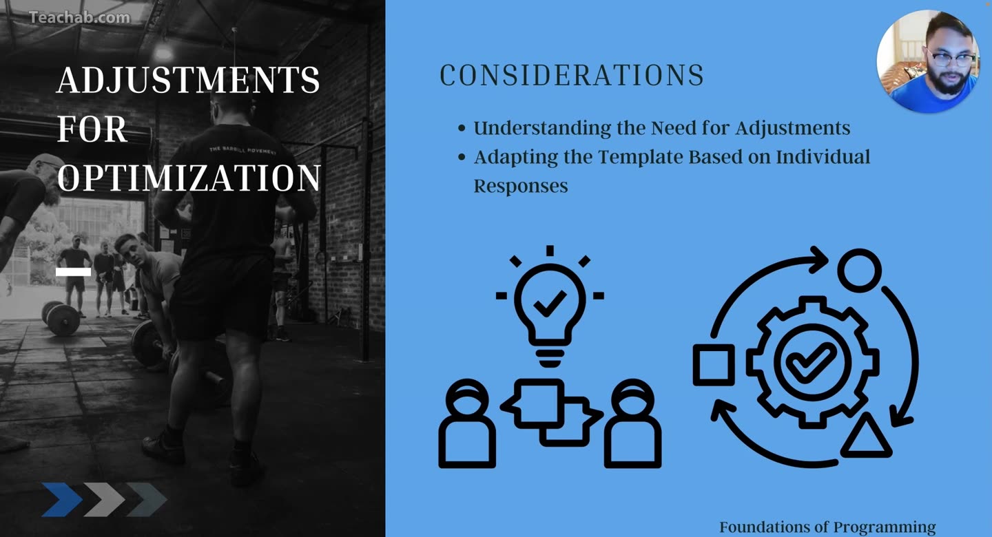 Folie Adjustments for Optimization: Understanding the Need for Adjustments, Adapting the Template Based on Individual Responses