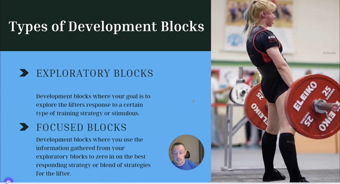 Folie Types of Development Blocks: Exploratory Blocks und Focused Blocks